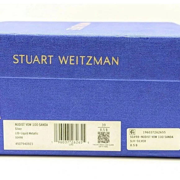 Stuart Weitzman Women's Nudist Vow Crystal Heel Sandals Size 8.5 (MSRP $650) - Picture 11 of 11